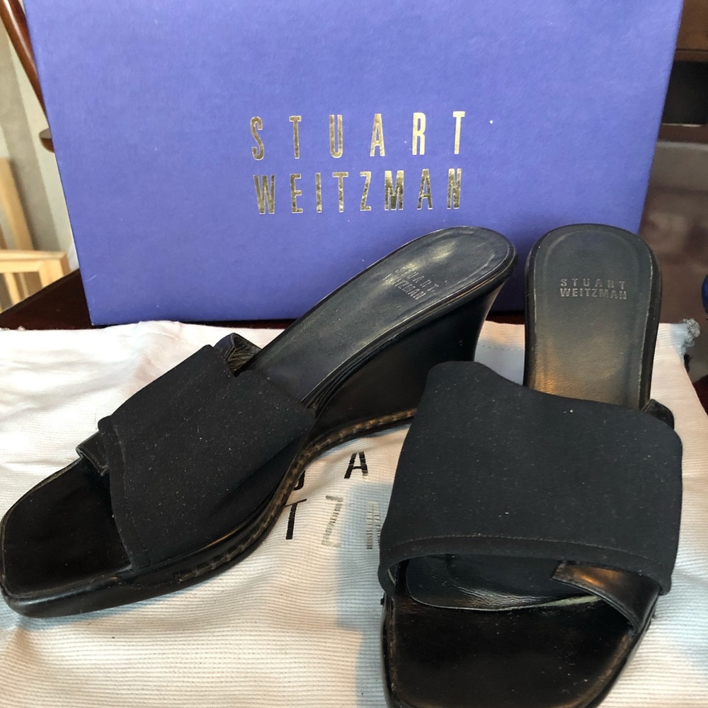 Stuart Weitzman wedge slides